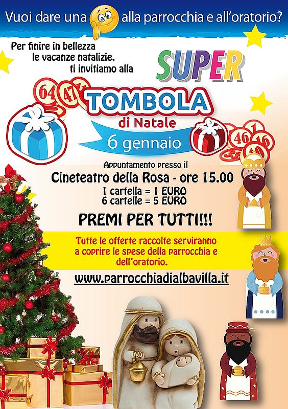 TOMBOLA EPIFANIA 2018