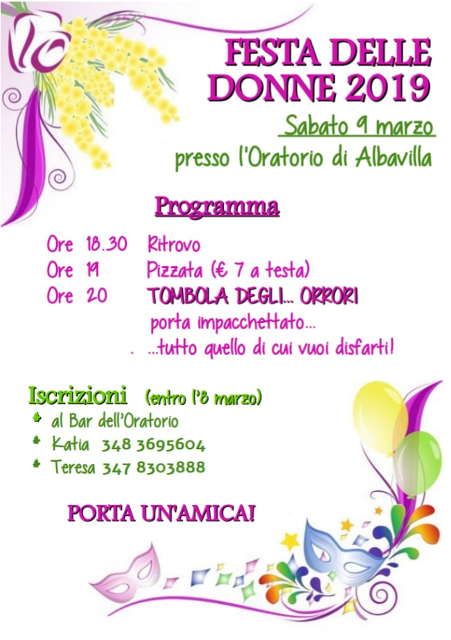 Festa delle donne 2019