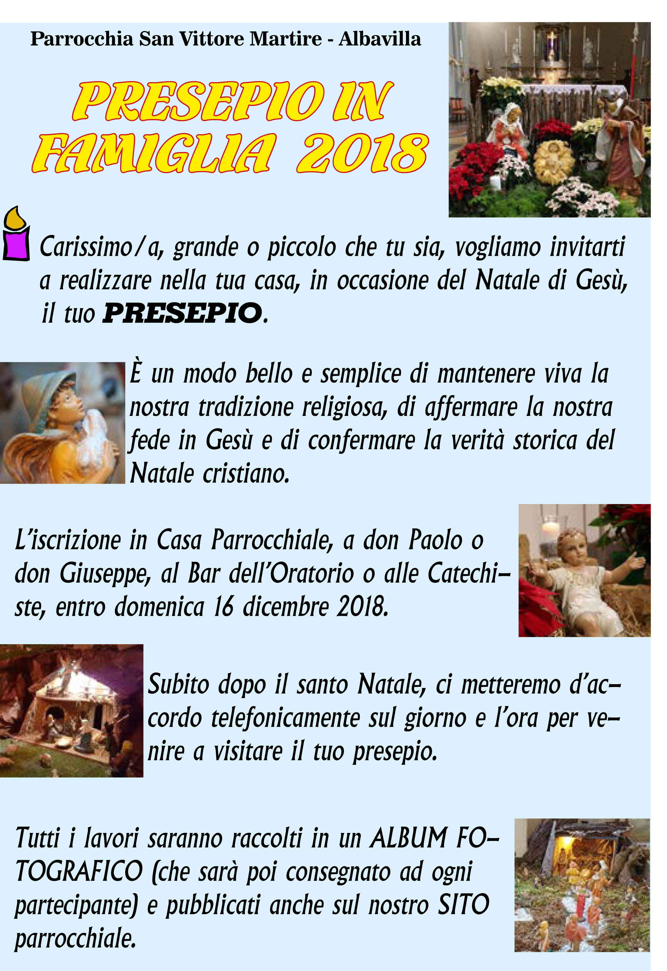 Concorso presepio Volantino 2018