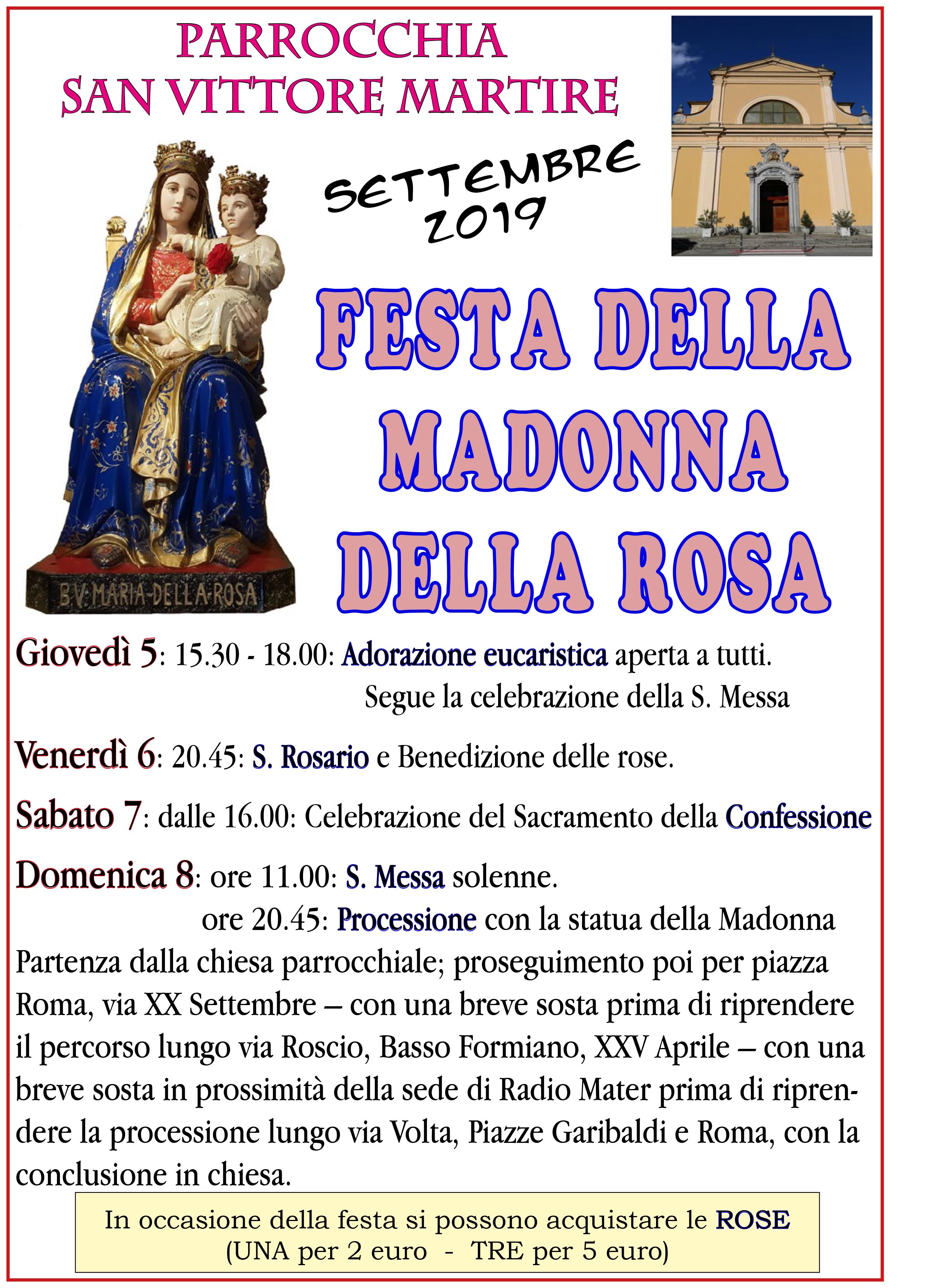 Madonna della Rosa 2019