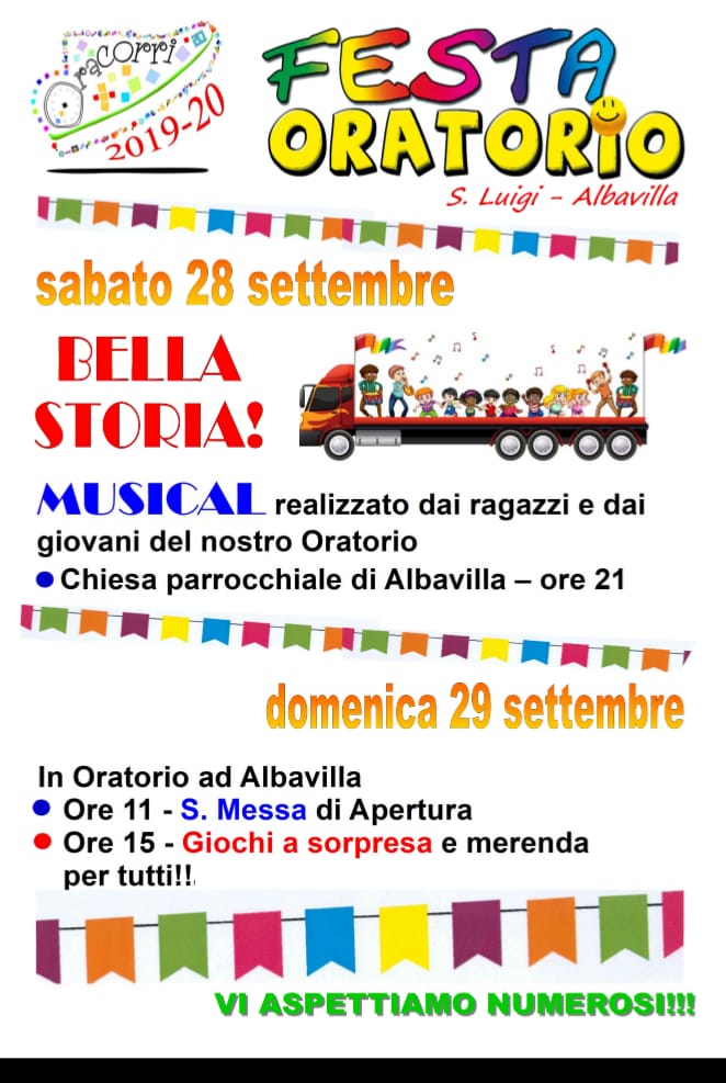 festa di apertura degli oratori 2019