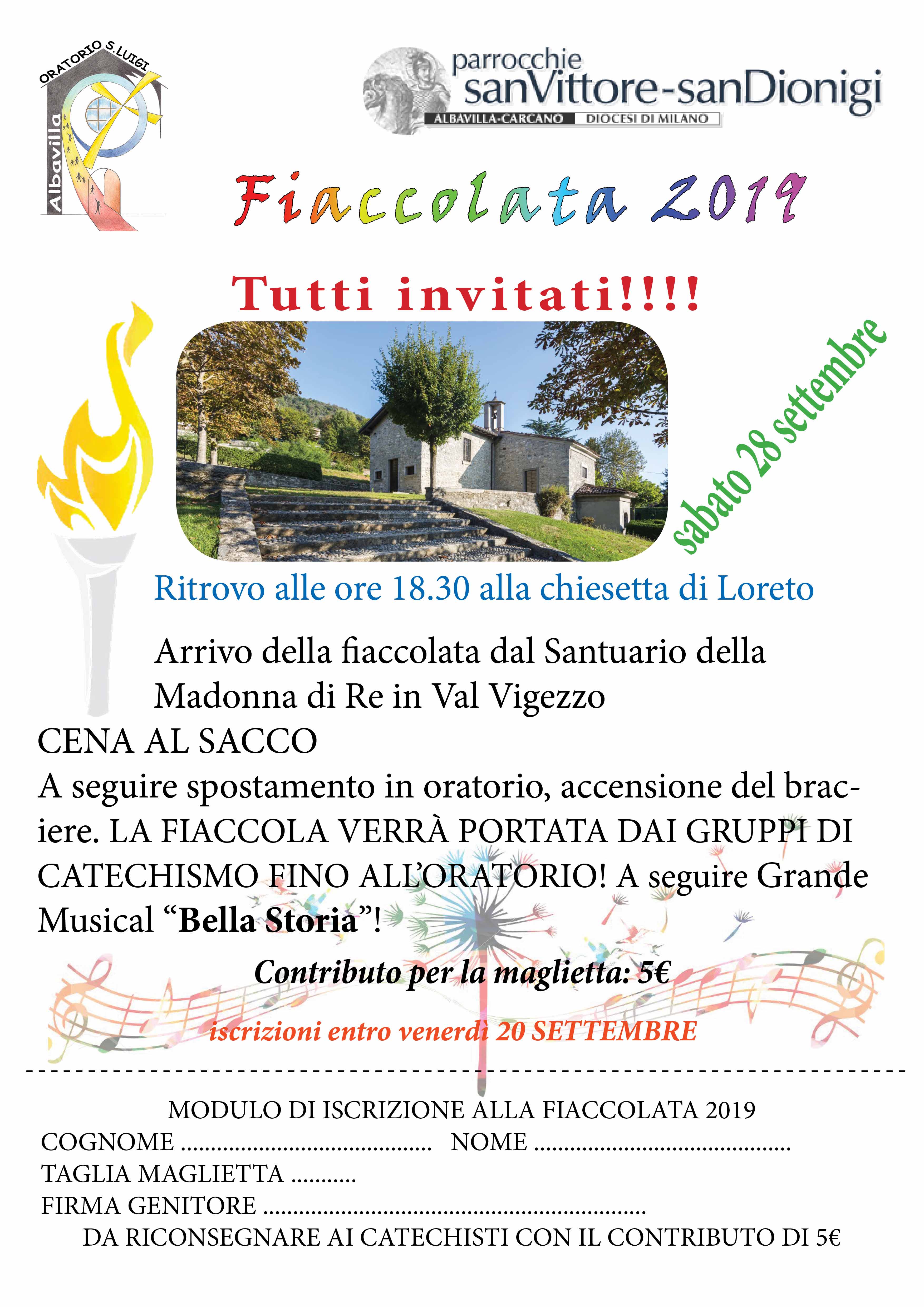 fiaccolata per i piccoli