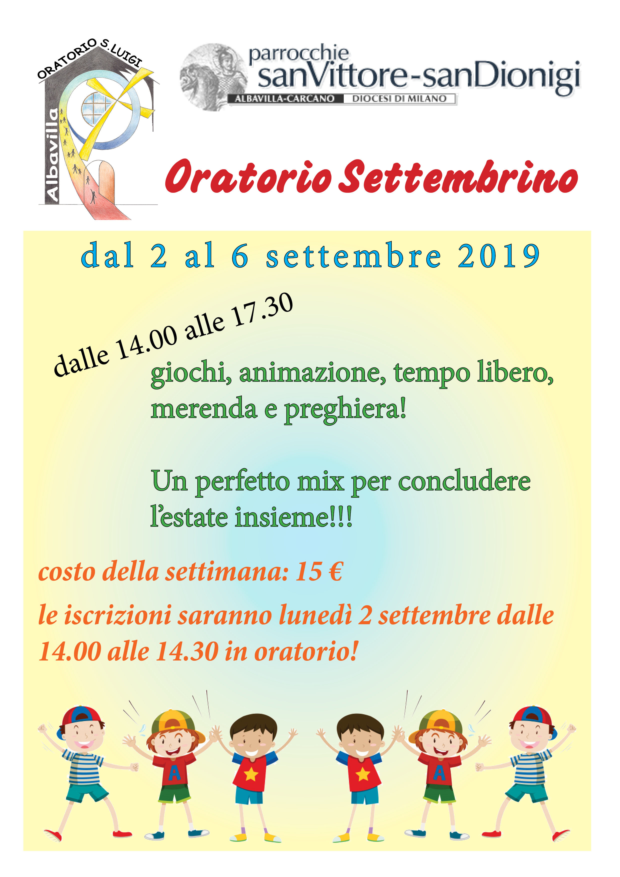 oratorio settembrino 2019