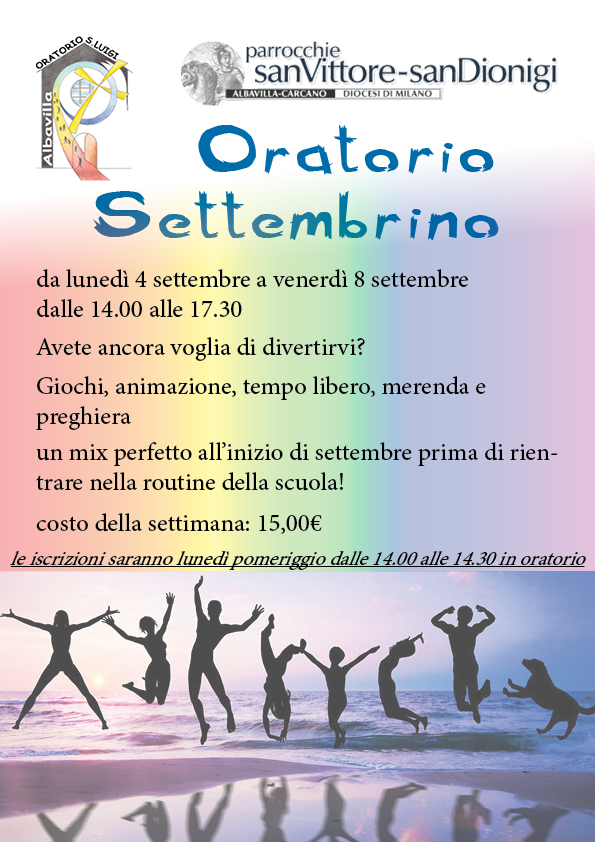 oratorio settembrino 2017