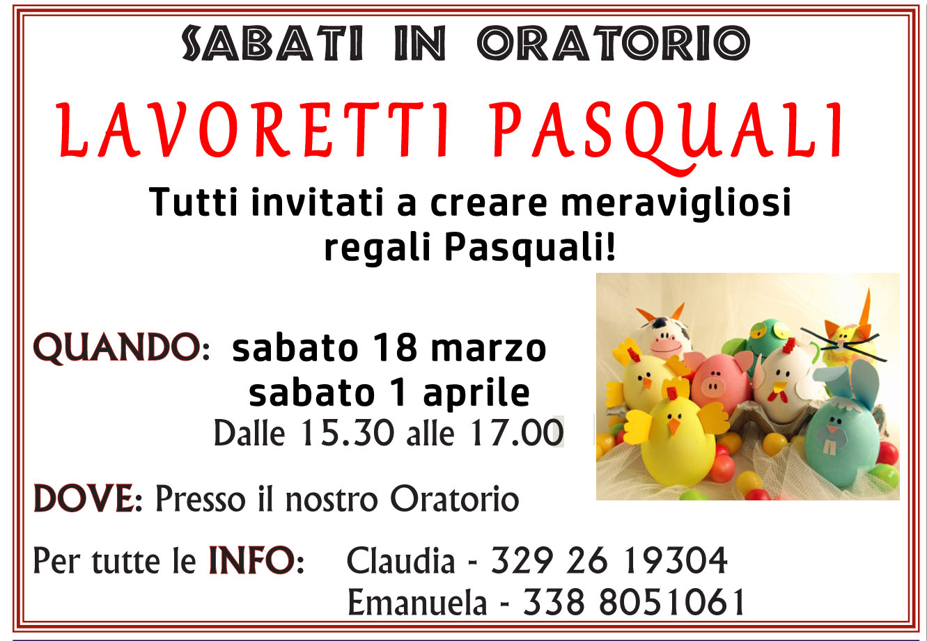 lavoretti pasqua sito